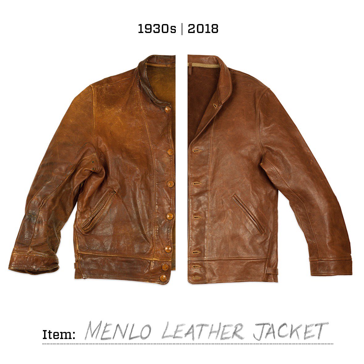 Albert Einstein Jacket  Menlo Cossack Leather Jacket - Jackets