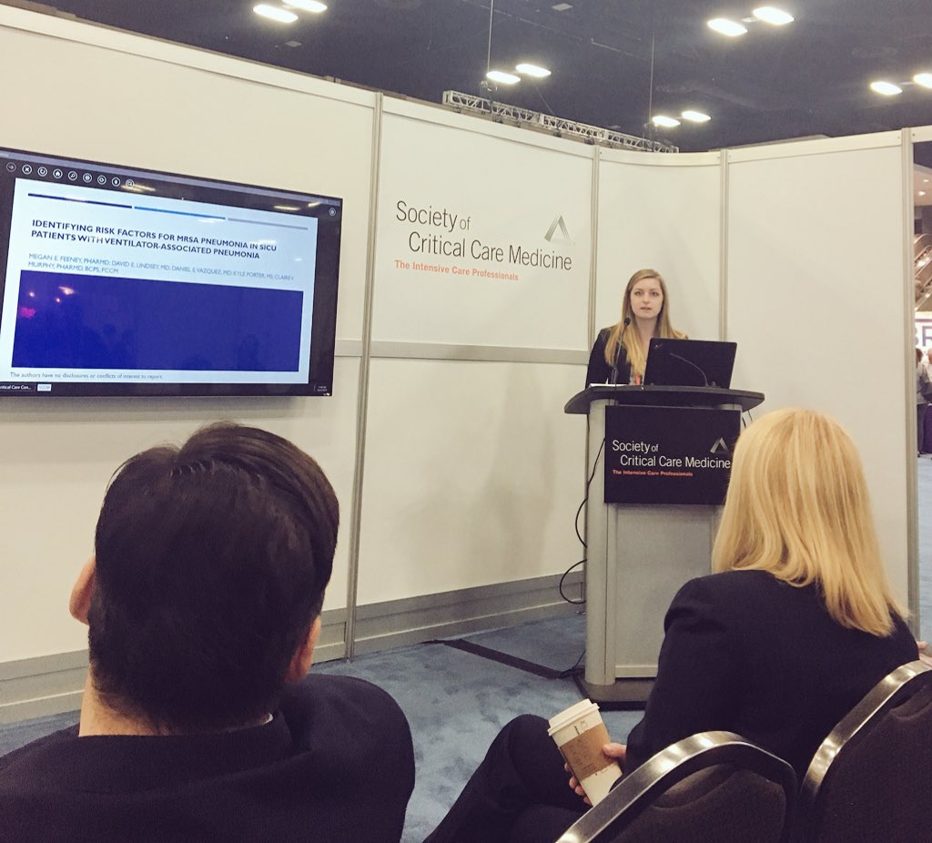Risk factor analysis of MRSA VAP in the SICU! Risks = Hx of MRSA and no abx exposure prior to VAP. Great work Megan Feeney and colleagues at <a href="/OSUWexMed/">The Ohio State University Wexner Medical Center</a> #CCC47 <a href="/SICUPharmD/">Tony Gerlach</a> @cvhmurphy