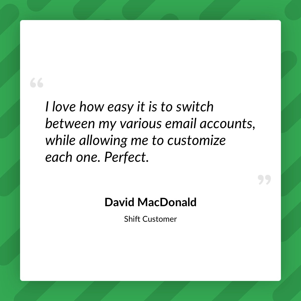 shiftbrowser's tweet photo. We’re PERFECTing the multi-account lover’s workflow, one #ShiftBoss at a time ✉😎💯 #TestimonialTuesday https://t.co/o1pM9GN1W1