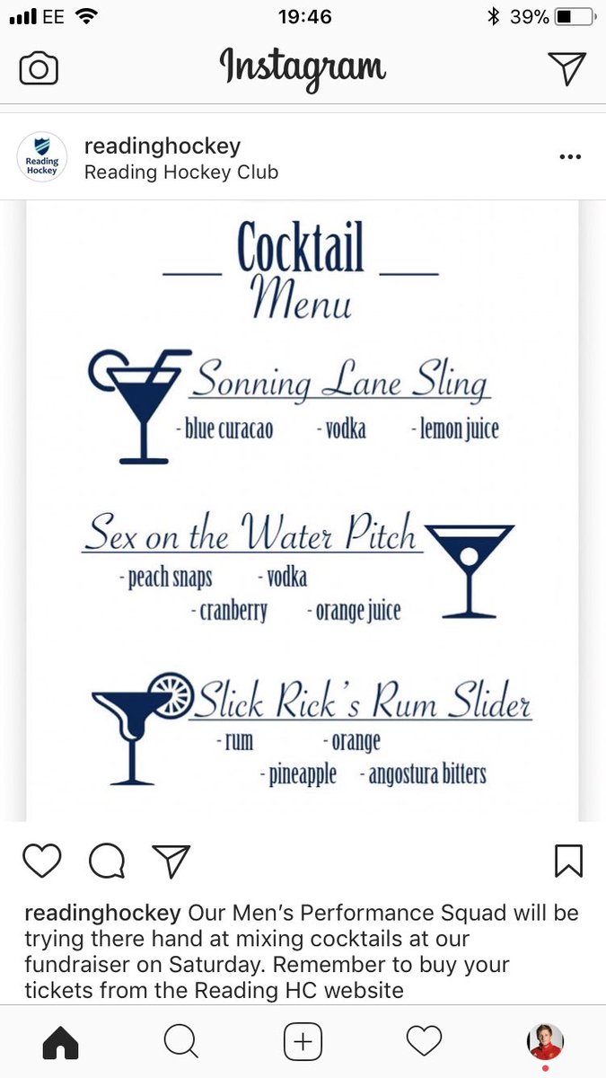 tomcarson90's tweet photo. Who is coming to the @readinghc cocktail evening on Sat PM? Some unbelievable lots up for grabs #CocktailParty @EnglandHockey @TheTopoftheD @GalvanisdHockey @121HockeyCoach https://t.co/1eU6VXl0pE