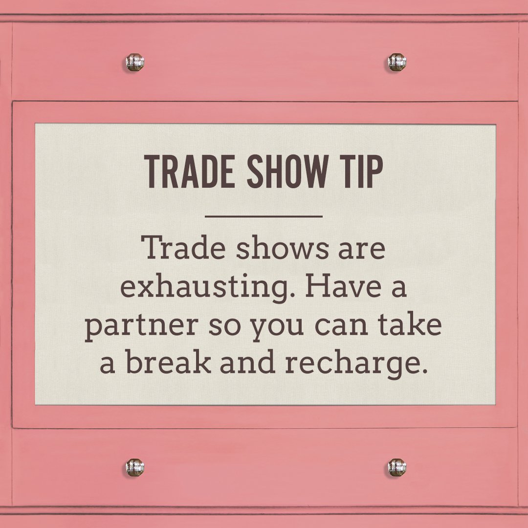 FauxShowCovers's tweet photo. Being overworked shows, even if you don’t realize it. Taking shifts is a good chance for you to get fresh air, grab a bite to eat, and visit other booths so you get to know other exhibitors.
#tiptuesday #tradeshow #tradeshowlife #tradeshowtips #tradeshowplanning #recharge https://t.co/bOAPXBQira