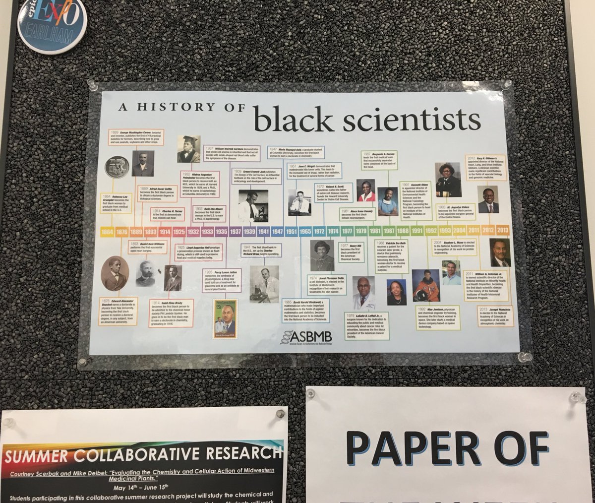 DrEmiSmith's tweet photo. Thanks @ASBMB for this great poster! #BlackandSTEM @earlham1847 https://t.co/L96VGz3iNT