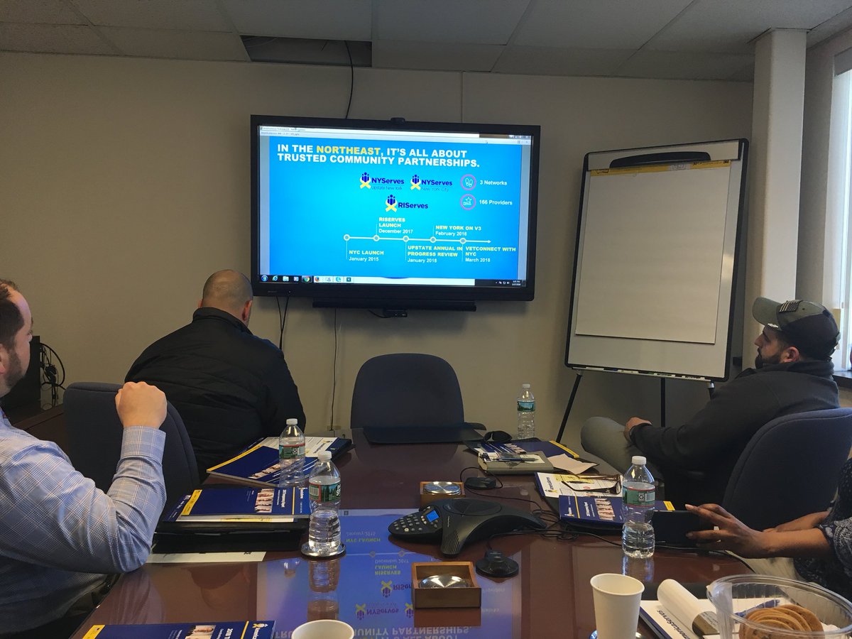 RI_VETS's tweet photo. Hosting our partners this afternoon for the @AmericaServesHQ in-progress review. We’re proud to be the #RIServes coordination center for our state’s service providers. https://t.co/VErzl6fdcG