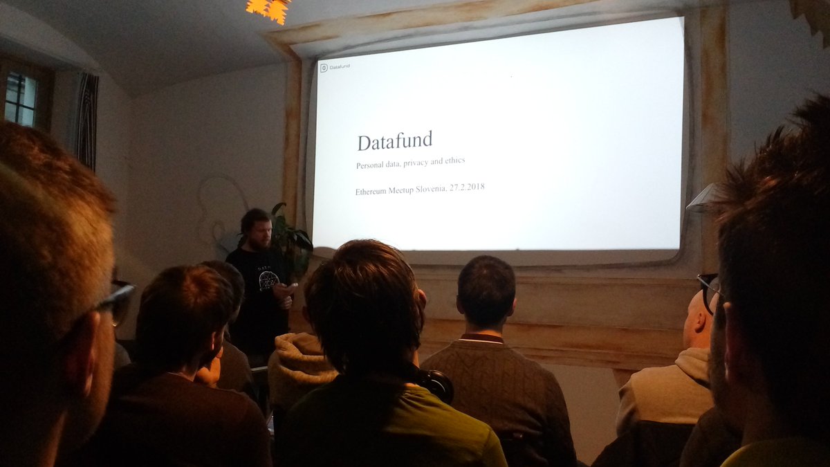 SensoricNetwork's tweet photo. Future of data privacy @Datafound by @jssr. #GDPR complient. #EthereumMeetupSlovenia https://t.co/jB1getShOl #bigdata #dataprivacy https://t.co/zwW9vQEvEj