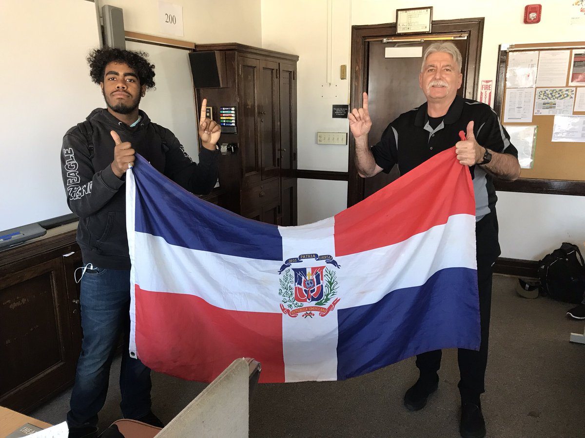 PerryWhs's tweet photo. At WHS, both student and teacher celebrate the rich culture of the Dominican Republic; we are honored to have many students of Dominican heritage. #WeeRespect #dominicanindependenceday @WeehawkenTSD @WHSGuidance53 @TonyColasurdo @WeehawkenHSPTO https://t.co/ZLwHlHJ9OJ