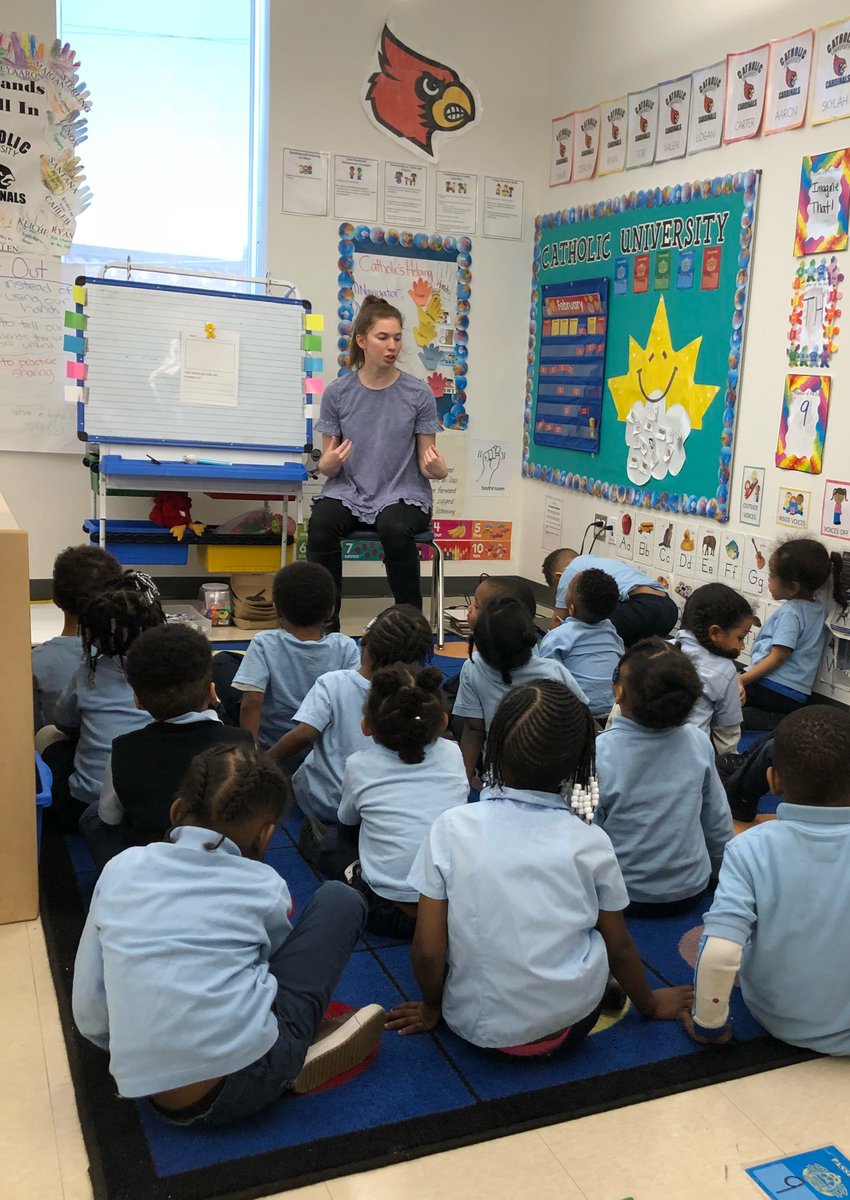 TFADCRegion's tweet photo. "Ms. Burch, I am doing great" - a student of Annie Burch, DC Region corps member. Through guided reading and engaging students with visuals, corps members like Annie and Laura Singer are helping their students to learn and build confidence! #DMVeducatingall https://t.co/6CtKaa37fV