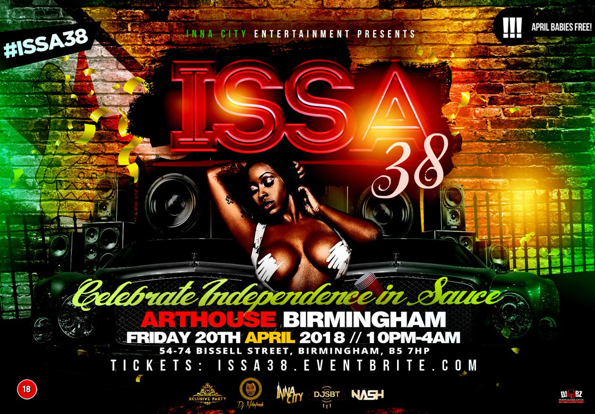InnaCityNash's tweet photo. #Issa38 #innacity ๐ฟ๐ผ
20th April ๐
ยฃ4 Super Early Bird Tickets Out Now๐ท
DJ LINE UP OUT SOON๐
Link:
https://t.co/yzz3Kj8IZH https://t.co/aVpUIsAkbE