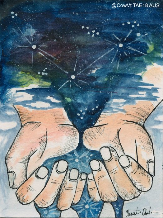 PAEartforacause's tweet photo. 'Catching Stars' by @CowVt in Vermont, USA. Thank you very much for this fab image you have created for the #TAE18 charity card sale in Canberra for @PegasusRDA_ACT this year! https://t.co/U8cOIAYyJS