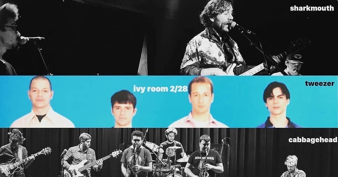 TOMORROW!  Don't forget Cabbagehead, Sharkmouth, and Tweezer are playing at the <a href="/ivyroomalbany/">ivy room</a>!  Show starts at 8, see you there