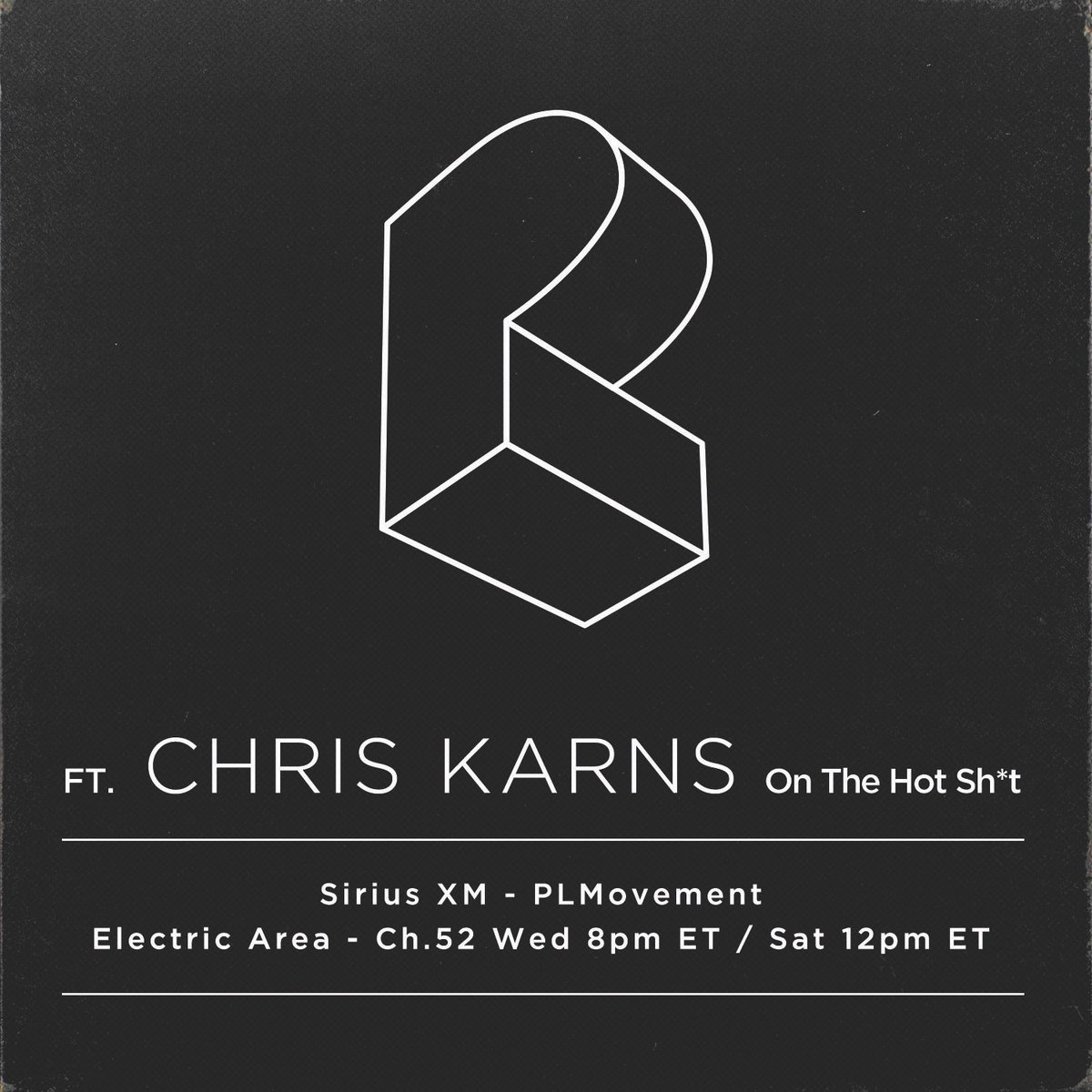 PrttyLghtsMusic's tweet photo. @chriskarnsmusic has shared an hour of brand new original music for his highly anticipated guest mix! These tracks are from his upcoming "Choice Kuts" album. Tune in Wed @ 8PM EST/6PM MST with a rebroadcast on Saturday at 12PM EST/10AM MST on SiriusXM's Electric Area Channel 52. https://t.co/AeCb5Sn3N5