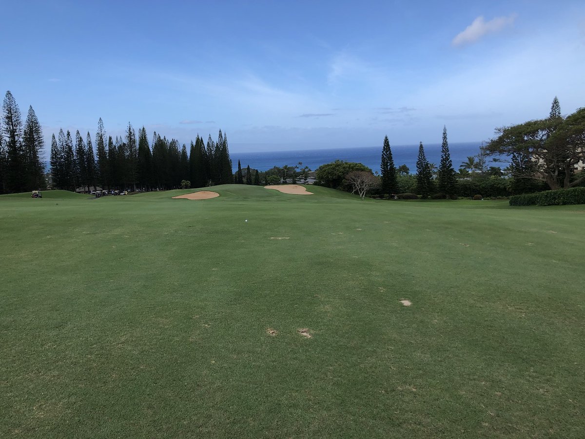 Ninth hole at Kapalua Bay Course