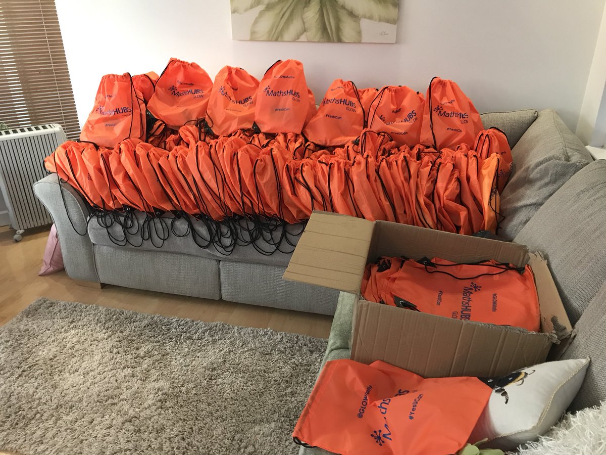 GLOWMaths's tweet photo. Ooh the @GLOWMaths Elves have been busy getting ready for #mathsfest18 with @dylanwiliam Places still available #WhatsInThePartyBagThisYear https://t.co/WI5Auc1YMv