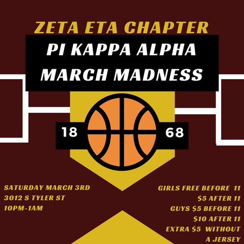 UALR_Pikes's tweet photo. Come out this Saturday and show off your best jersey! #MARCHMADNESS https://t.co/klSPeGNOid