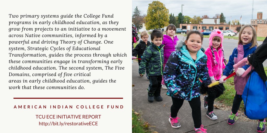 Wakanyeja_ECE's tweet image. "The story of these Initiatives is woven from the tales of #Native #children #families &amp;amp; #communities building on their strengths to develop sustainable systems that will lead to lifelong outcomes for all.” Joelfré Grant TCU ECE Initiative Report bit.ly/restorativeECE #ECEChat