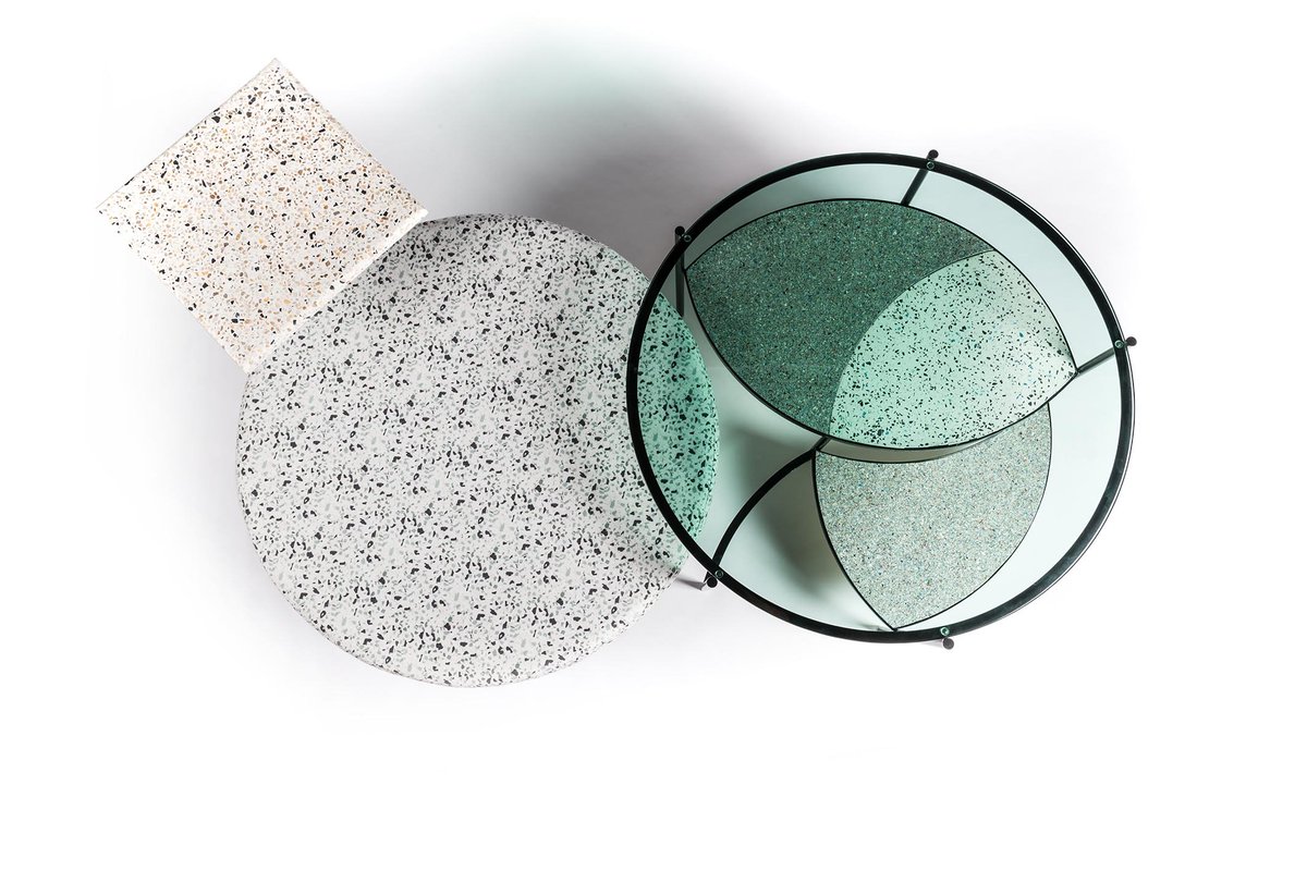Glocal_Design's tweet photo. Con su colección #Stracciatella @FOAM_df explora la vida cíclica de los materiales al reciclarse #Terrazzo #Recycled #glocaldesign #glocalmx https://t.co/tj17mSS6HL https://t.co/yVJidFeqw3
