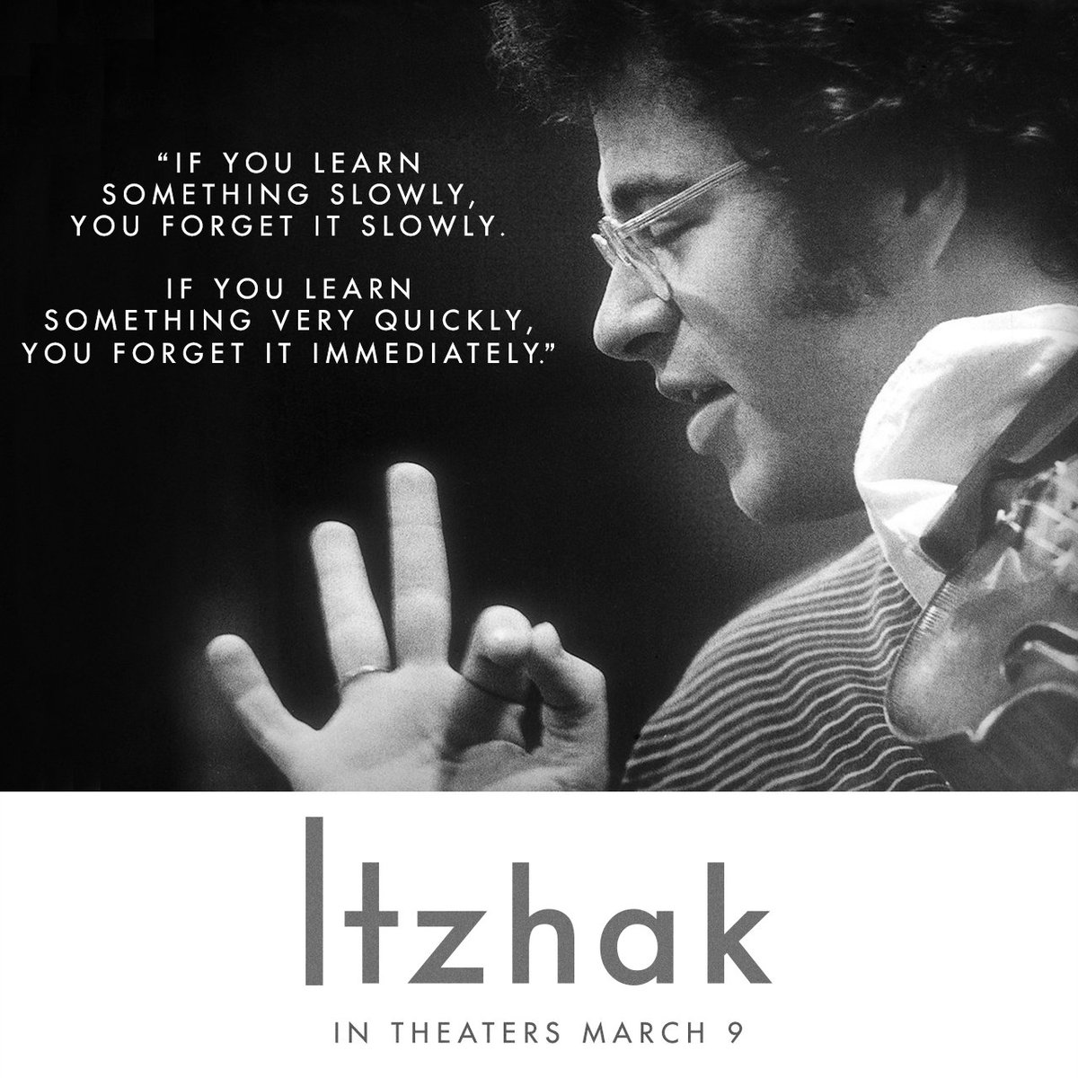 ItzhaktheFilm's tweet image. Practice Slowly. 

#Itzhakthefilm #ItzhakPerlman