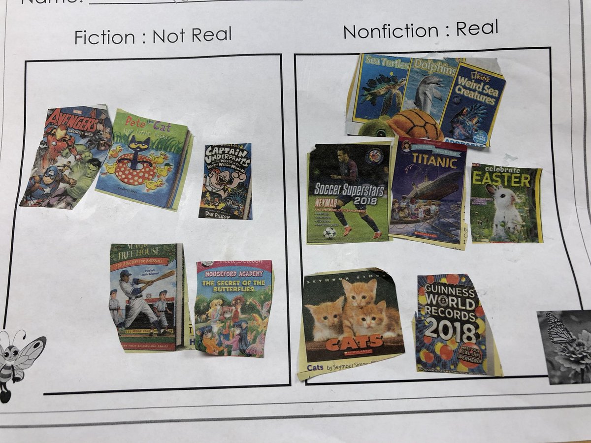 MrsKosky's tweet photo. Doing a bit of Fiction vs Nonfiction reviewing before we start researching the Oceans. 📖 🌊 ✏️ #kaneland302 #kanelandkss https://t.co/wLmqa9m97l