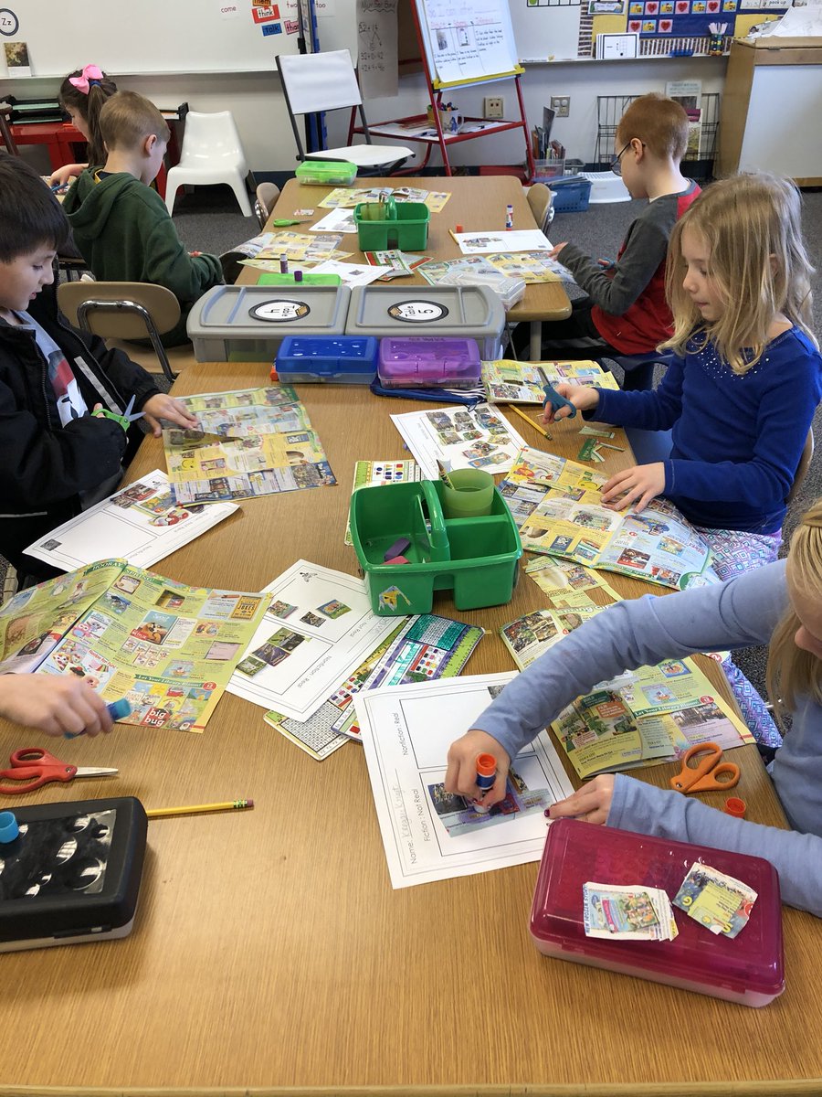 MrsKosky's tweet photo. Doing a bit of Fiction vs Nonfiction reviewing before we start researching the Oceans. 📖 🌊 ✏️ #kaneland302 #kanelandkss https://t.co/wLmqa9m97l