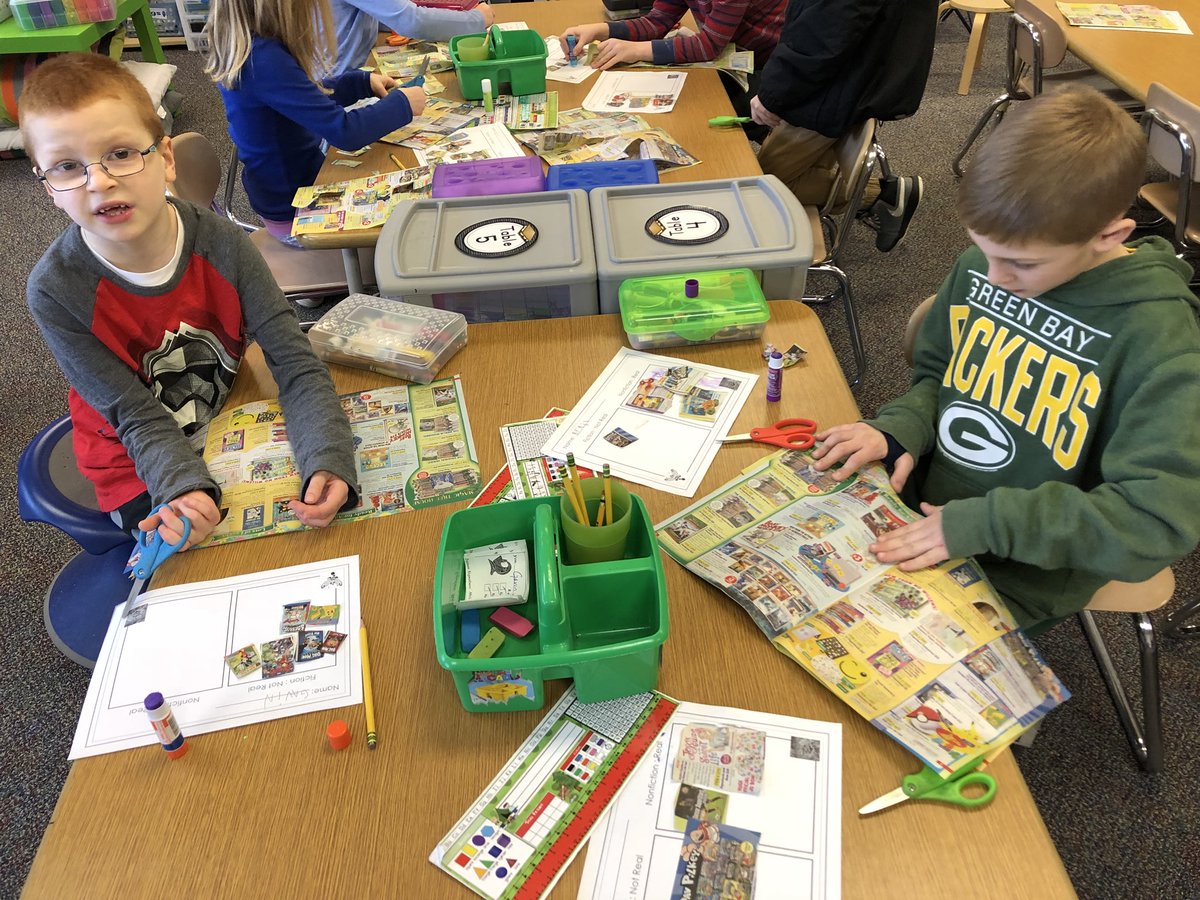 MrsKosky's tweet photo. Doing a bit of Fiction vs Nonfiction reviewing before we start researching the Oceans. 📖 🌊 ✏️ #kaneland302 #kanelandkss https://t.co/wLmqa9m97l