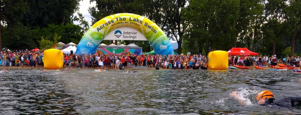 Tourism_Kelowna's tweet photo. The Across the Lake Swim celebrates 70 years and is the largest &amp; longest running open-water swim in Canada! Register now, early bird pricing ends in a couple days. @atlskelowna #exploreKelowna 
...

#atlskelowna #atlskelowna2018 #route97 #exploreBC @interiorsavings https://t.co/6uCy4Ht1v6