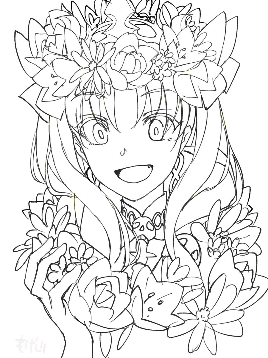 完成しなかったエレちゃん歓迎絵も供養 