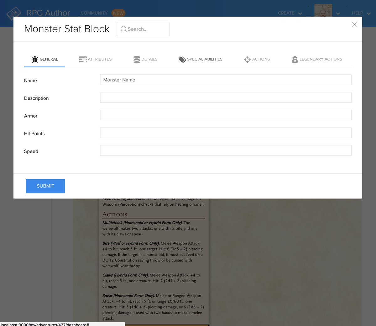 rpgauthorapp's tweet photo. I'm knocking out monster stat block development next! Here is a sneak peak of what will be coming soon... #rpg #rpgauthor #DnD #TableTopRPG #statblocks https://t.co/OKYQZ2ipFC