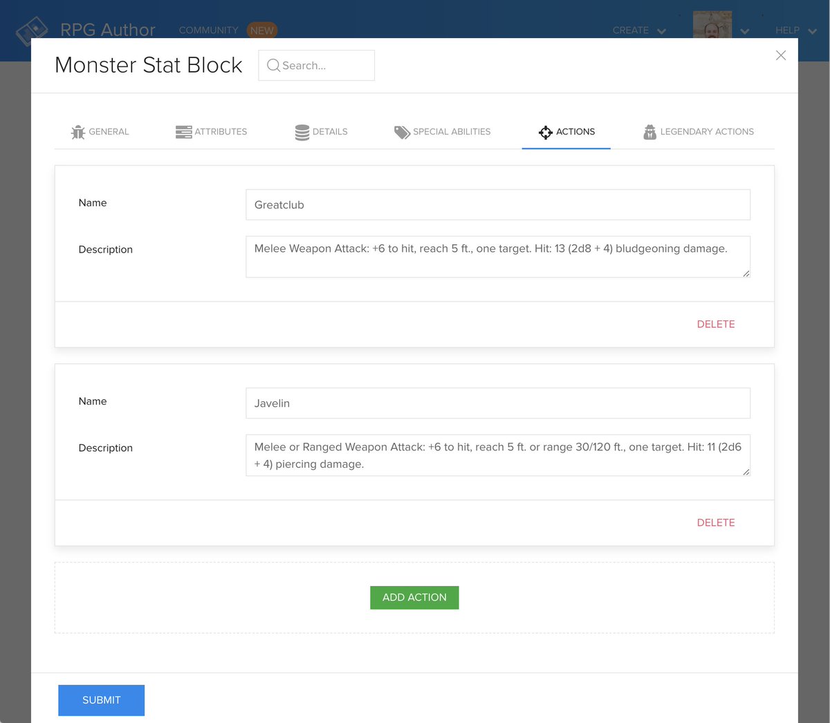 rpgauthorapp's tweet photo. I'm knocking out monster stat block development next! Here is a sneak peak of what will be coming soon... #rpg #rpgauthor #DnD #TableTopRPG #statblocks https://t.co/OKYQZ2ipFC