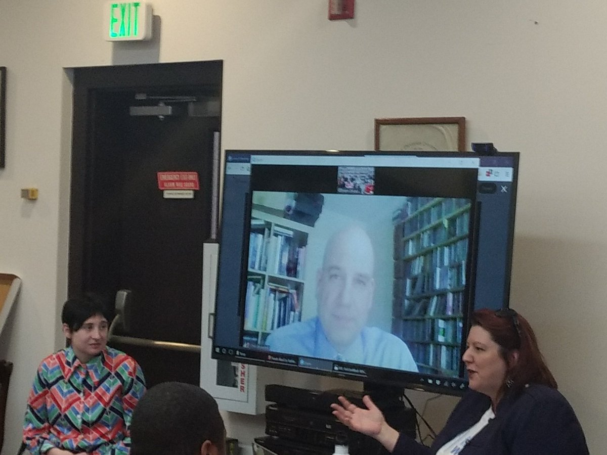 FriedheimLib's tweet photo. Presenters today at our #FairUseWeek presentation. Lots of great information, come Friday to meet with @delaubrarian if you have more questions! #FairUseWeek2018 #musiclibrary #Friedheim https://t.co/qakQJCB37R