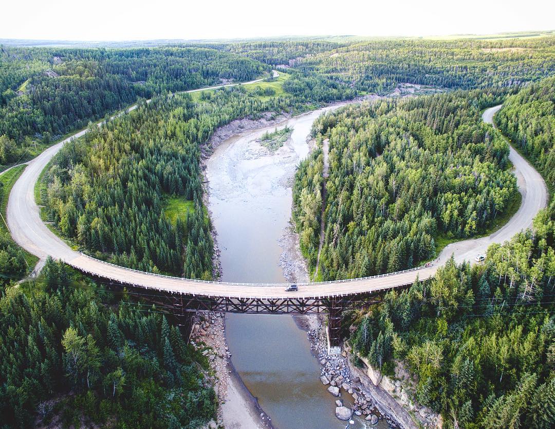 When you start your journey up the famous Alaska Highway, you begin riiiight here in Dawson Creek. Don't' forget to take in the sights :) #AlaskaHighway #travelnorthernbc #explorebc Pic: Alejandro Adame Quiroga