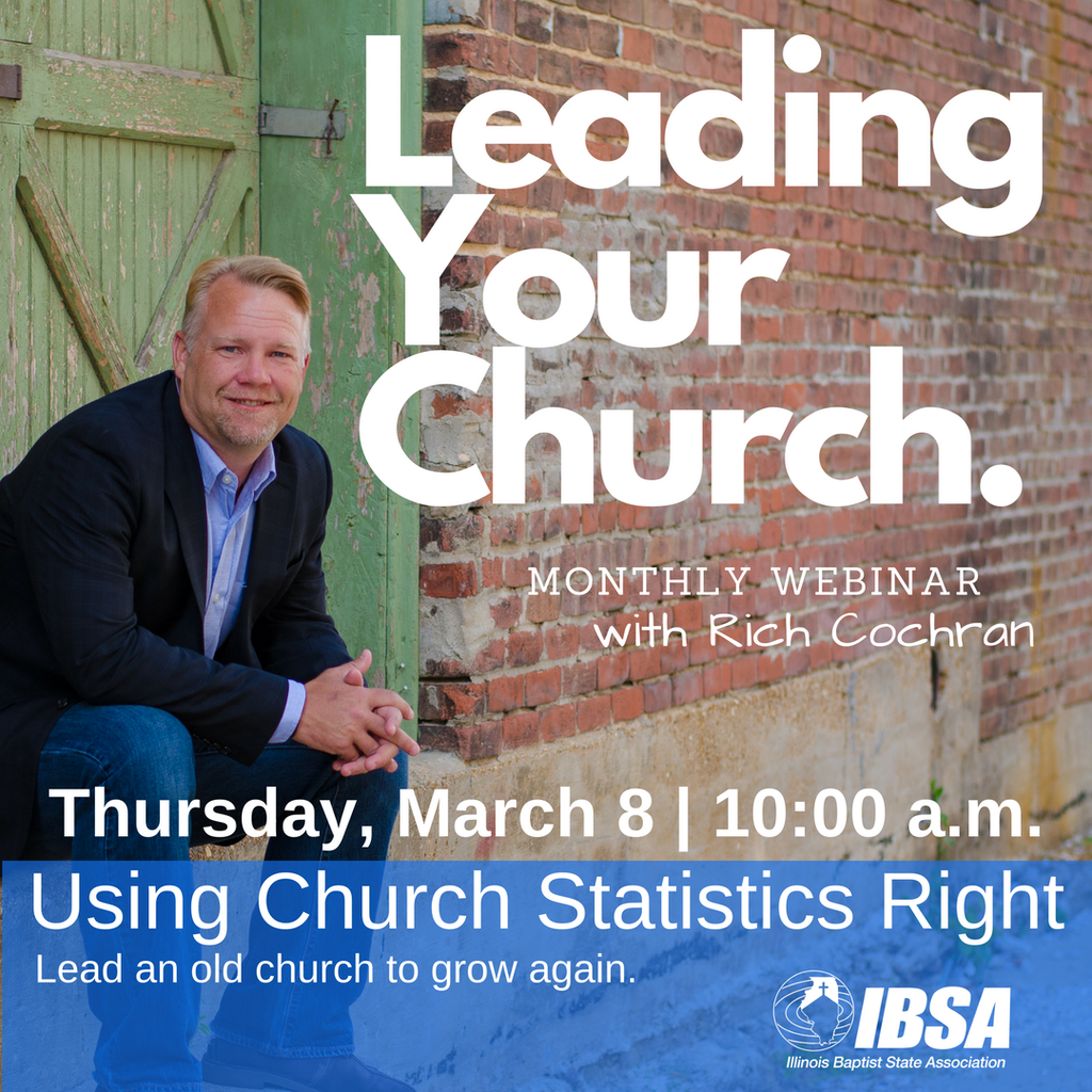 IBSALeadership's tweet photo. Brand new monthly webinar Leading Your Church. March 8 at 10am. Our topic: Using Church Statistics Right. Register now #pastors #churchleaders https://t.co/huIcKBbYiR https://t.co/oDeYnrK7zO