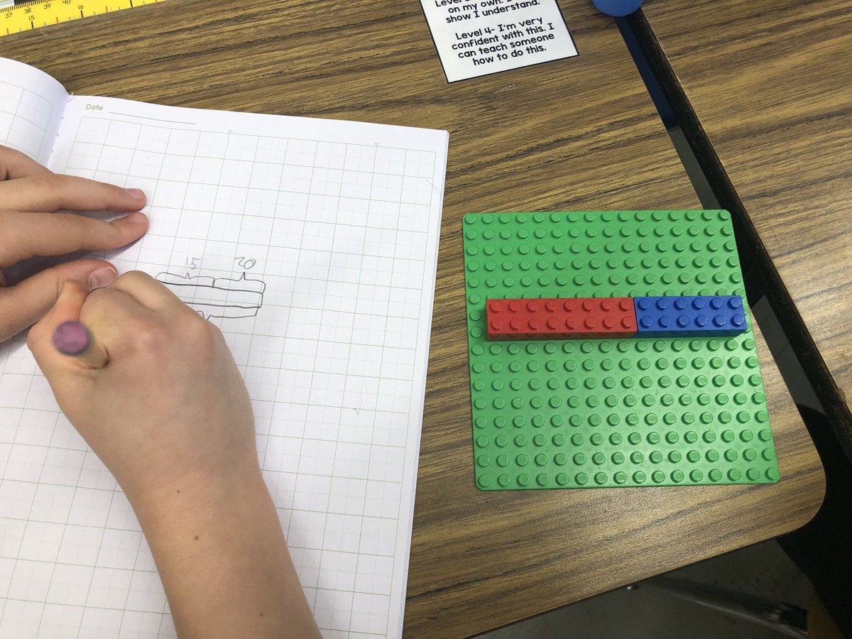 ladams_9's tweet photo. Who knew Legos were perfect for making bar models π€·π»ββοΈππ» @LEGO_Group #Legosforlearning https://t.co/dJ5k0cSzcV
