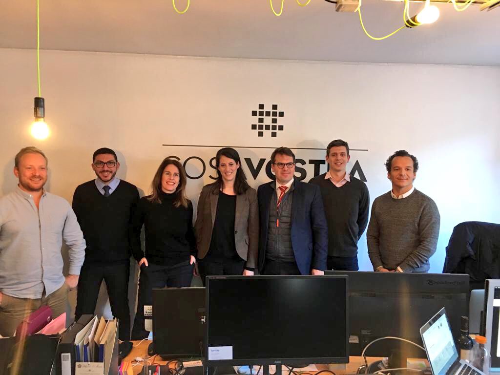 geoffroyboulard's tweet photo. Heureux d’accueillir @ADublanche VP @iledefrance #DeveloppementEconomique #paris17 ➡️ Visite de l’incubateur innovant @cosavostra rue #Saussure et échange avec les #startps #LegalTech #FinTech : #jooks #DealCAB, #ConsentementMutuel #JuriPay 
cc @BenjaminMallo et @ValerieNahmias https://t.co/UjeefUWijN
