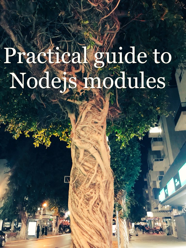 sgancev's tweet image. An idea for book cover - practical guide to #nodejs modules . #Programming #node_modules