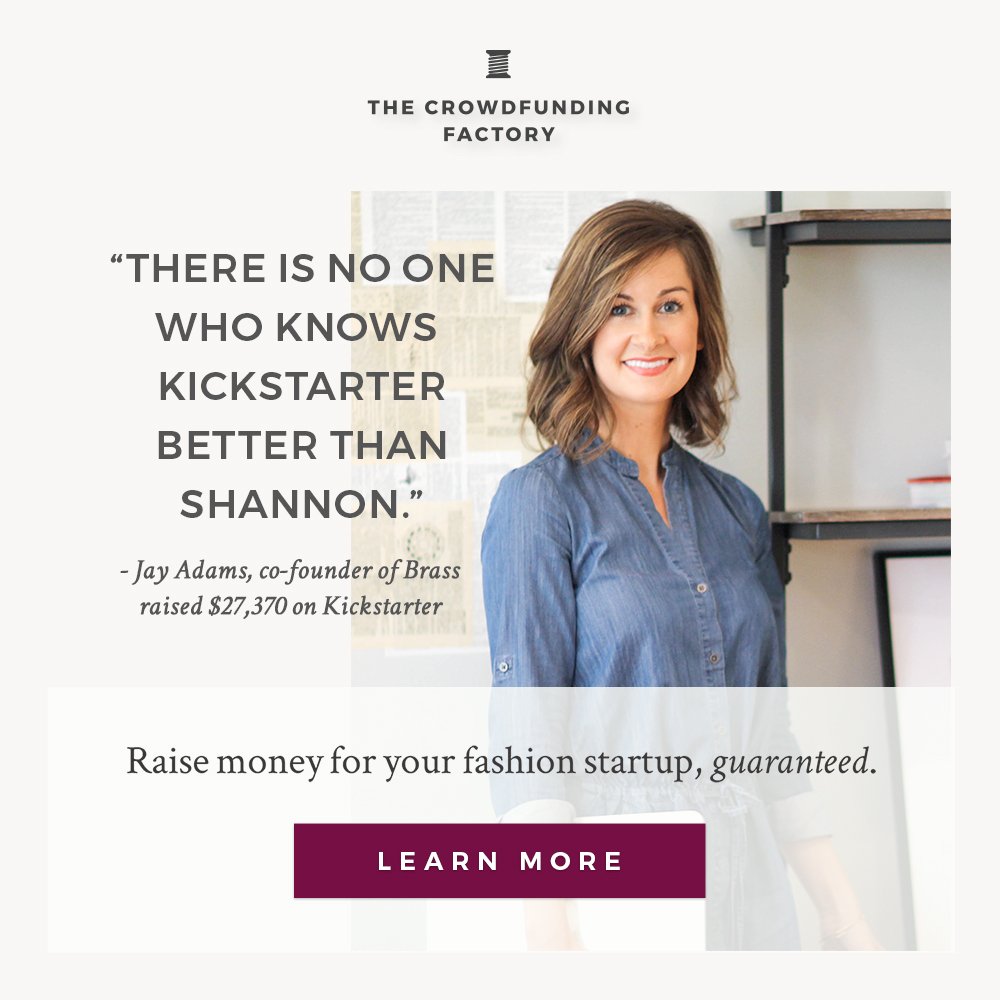 Raise money for your fashion startup, guaranteed. Find out more here: bit.ly/2fHoHkS