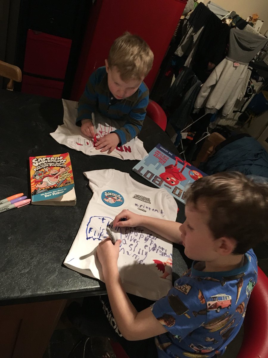 Bec123's tweet photo. #WorldBookDay2018 #worldbookdayprep #boys https://t.co/q2irW0r2RC