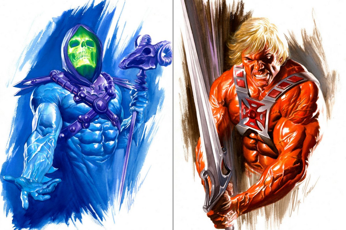 He-Man and Skeletor Available as a SIGNED lithograph set here. 