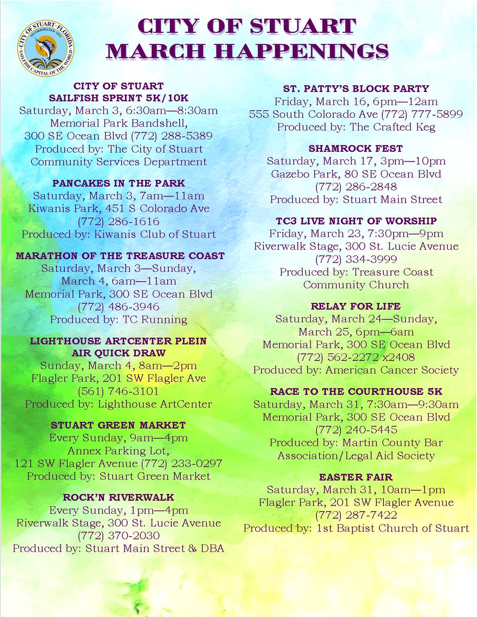 Downtown Stuart Events Calendar 2025 Calendar Tracey Mathis Downtown Stuart Events Calendar 2025 Calendar Tracey Mathis