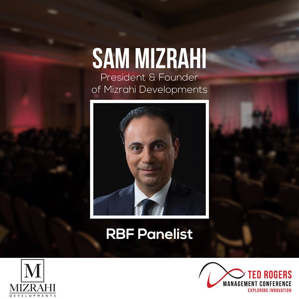 trmcmet's tweet photo. Introducing #TRMC18 RBF panelist Sam Mizrahi! As president and founder of Mizrahi Developments, Sam Mizrahi is a visionary entrepreneur with over 25 years of leadership experience in identifying and developing residential, retail and community projects across North America. https://t.co/GJeSk3issG