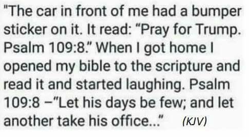 Thoughts and prayers to <a href="/realDonaldTrump/">Donald J. Trump</a>