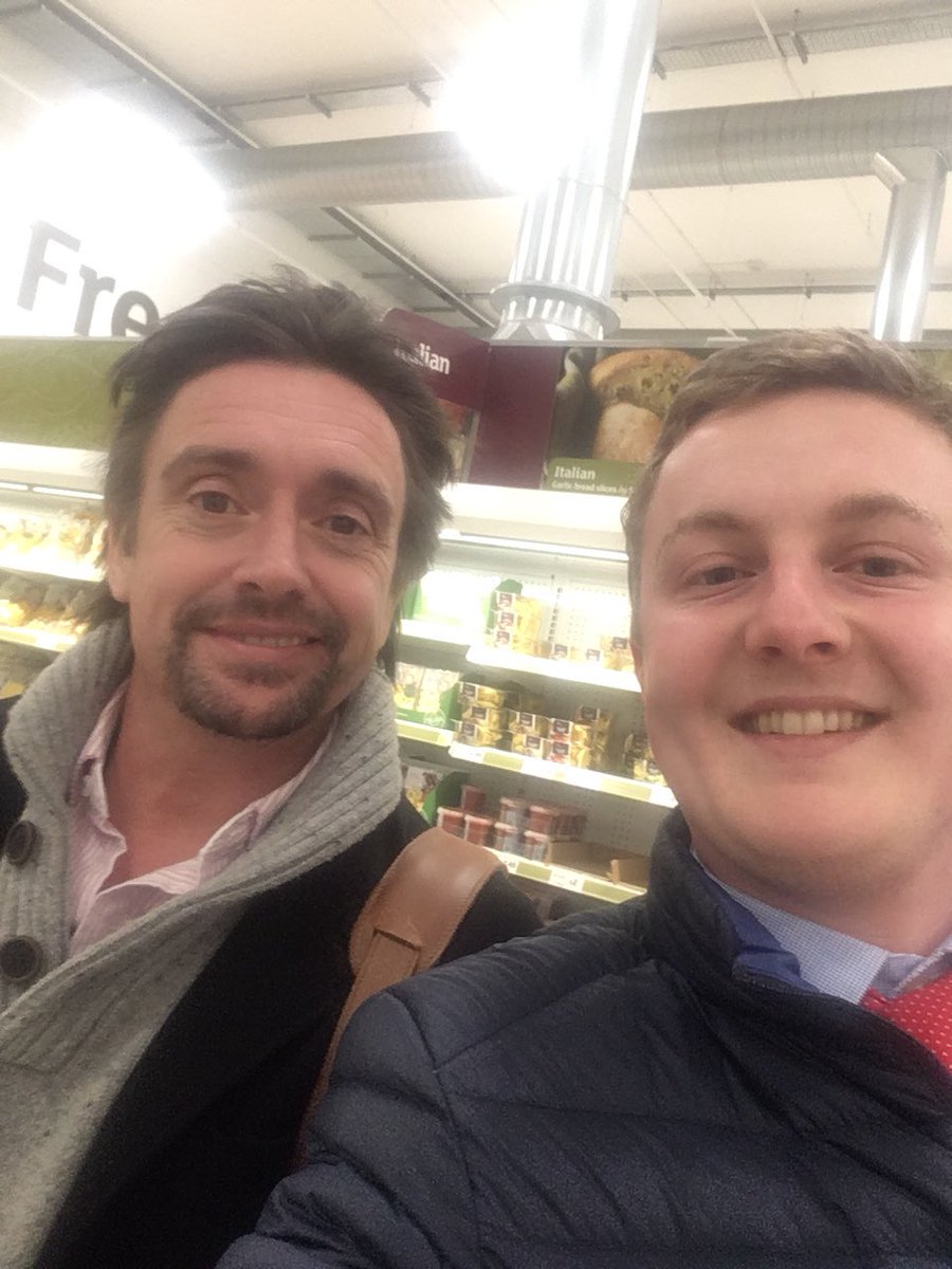 HenryBaker2's tweet photo. @RichardHammond  thanks for the quick chat in Sainsbury’s this evening! Would have liked to have chatted land rovers with you ... https://t.co/EZsAAZv9H2