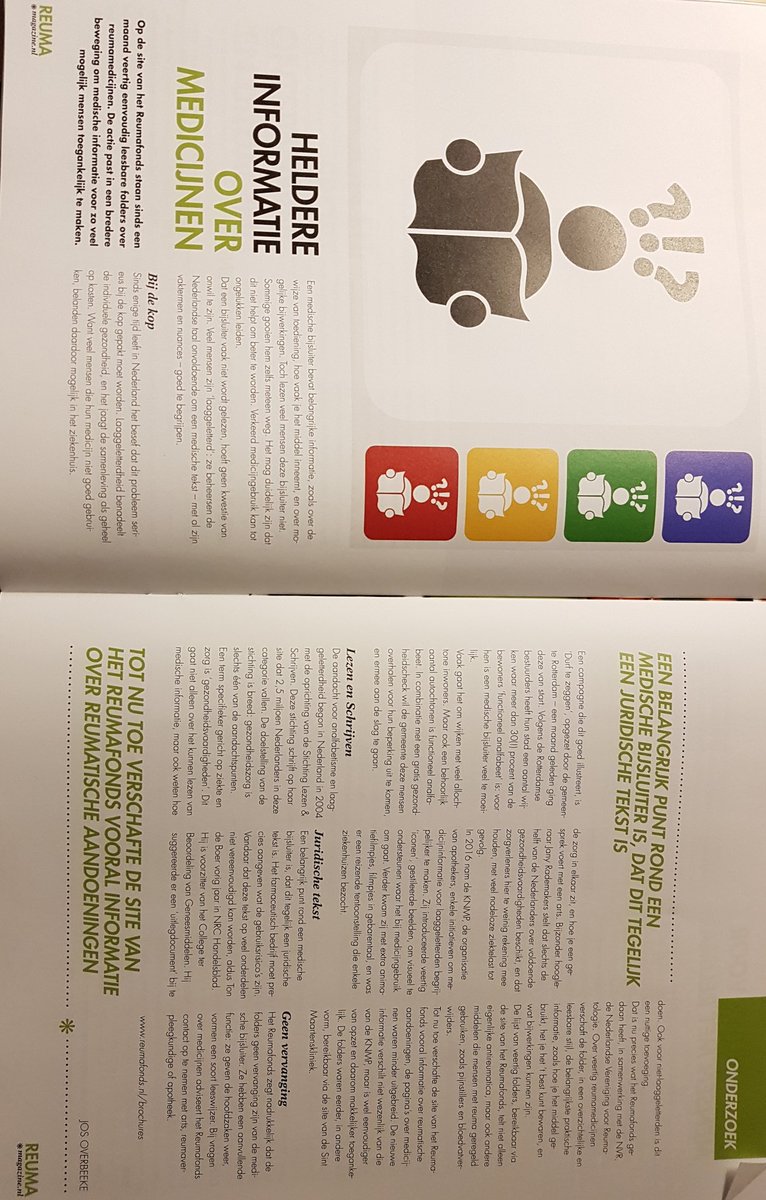 RoelZuidhof's tweet photo. In #reumamagazine aandacht voor 40 folders in begrijpelijke taal over medicijnen. Zie https://t.co/P6Hnv1Suji https://t.co/H4Y1LlUYar