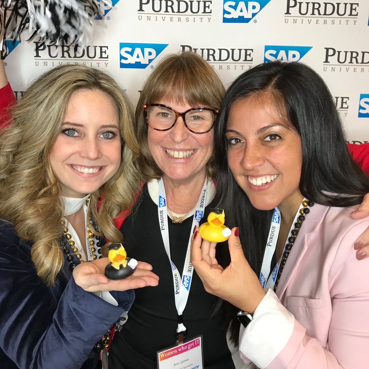 SAPcookies's tweet photo. SAP at Purdue today with a women in technology event. Empowering young women to go for it in IT #witpurdue https://t.co/xwO9slg9AW