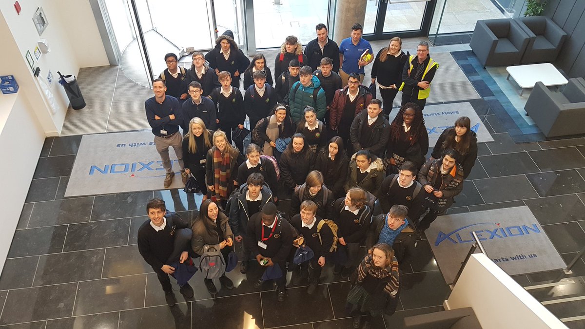 ais_coughlan's tweet photo. Celebrating #engweek18 @AlexionPharma with local TY students #STEM #EngineersWeek #teamworkmakesthedreamwork https://t.co/P8pPqDLscD