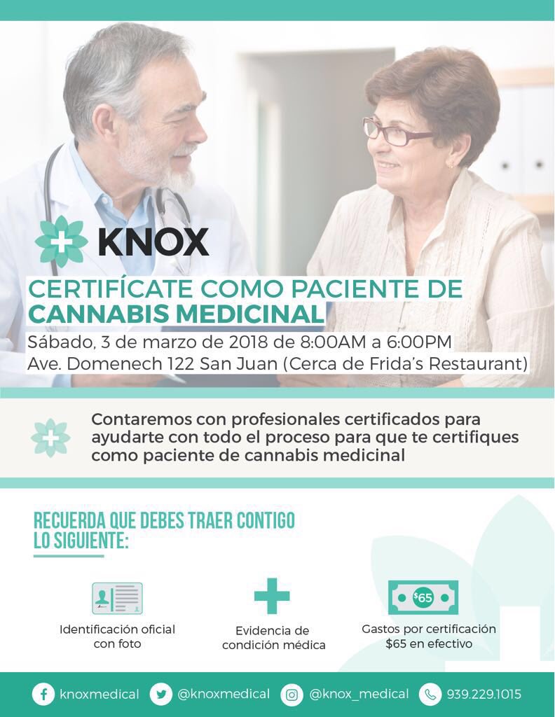 fluentcannabis's tweet photo. Certificate como paciente de cannabis medicinal #knoxpr #PuertoRico #natural #medicine #CannabisCommunity #cannabis #CannabisMedicinal https://t.co/vURHH2NNiB
