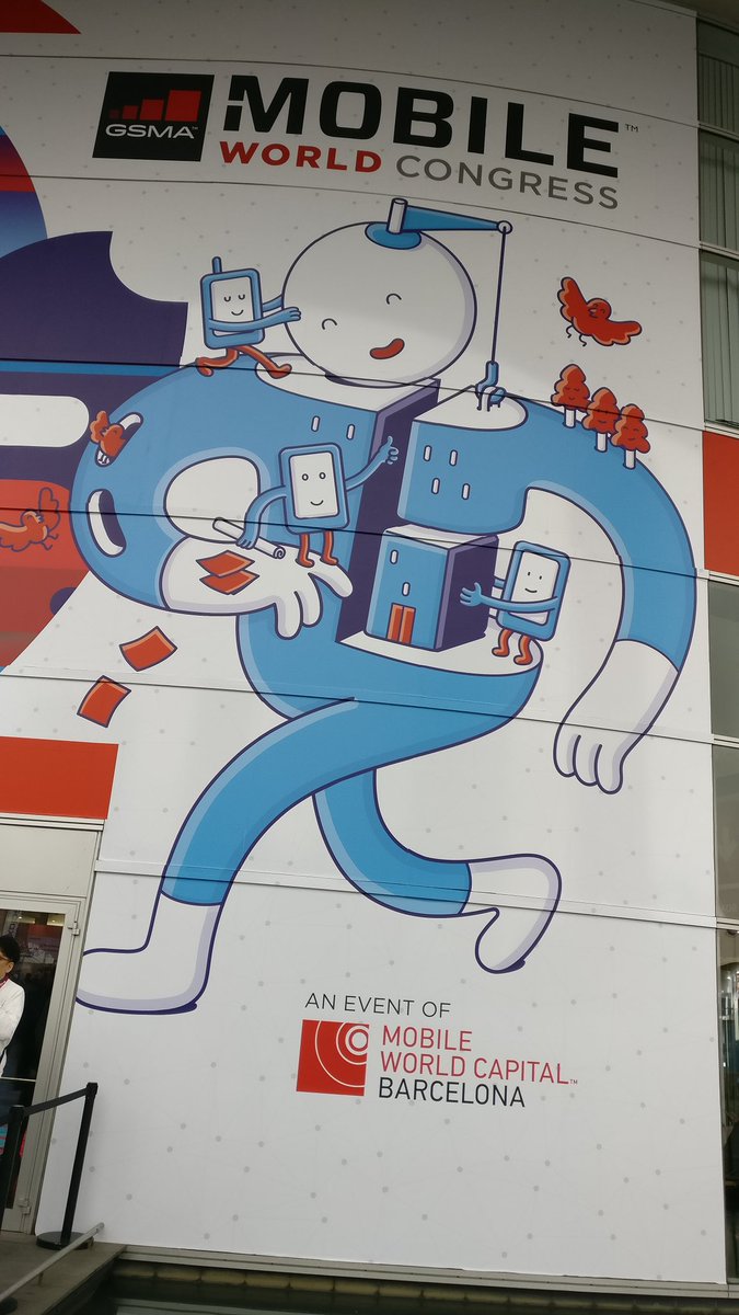 Great experience visiting the Mobile World Congress today, it is huge! #mwc #mwc18 #mwc2018