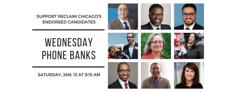reclaimchicago's tweet photo. Choose from one of the following locations to phone bank with us tomorrow night, Feb 28. With three weeks to go, we’re all in with a strong show of support for our endorsed candidates including @DanielBiss @Marie4Congress @RamForSenate @BrandonforCook https://t.co/wyZZ6PMAiC https://t.co/l75jKKQ0th