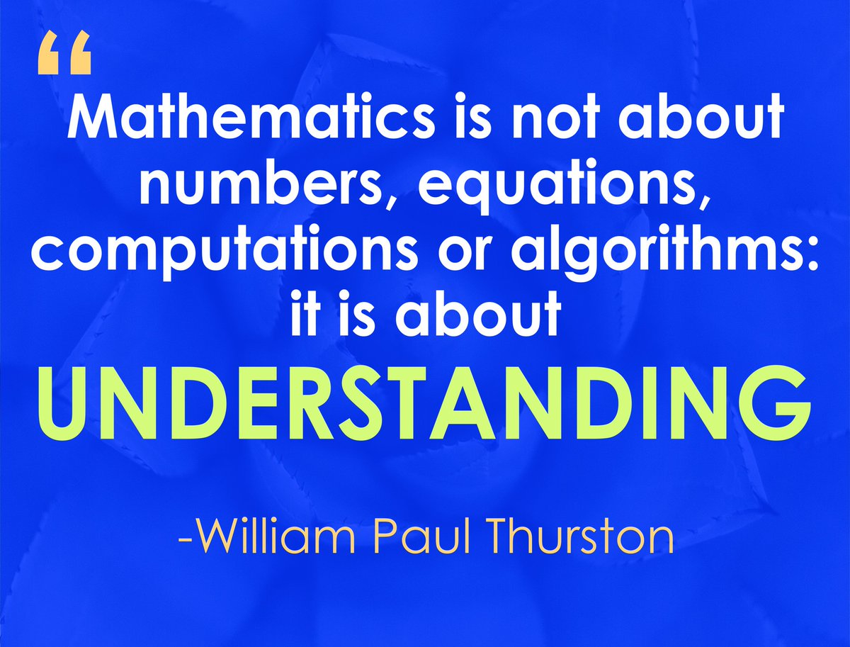 mashupmath's tweet photo. Mathematics is about understanding! #MTBoS https://t.co/9M384mj5J4