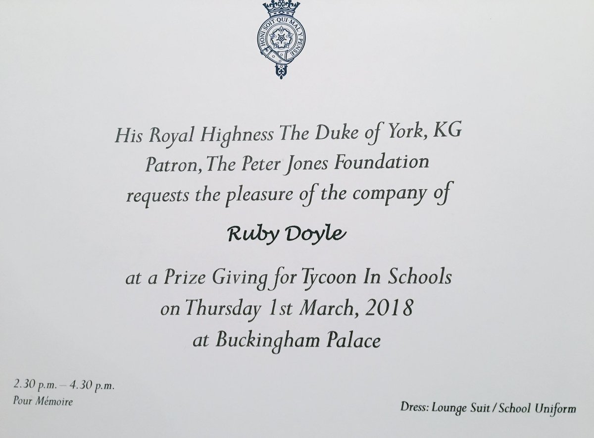 Our feet are only just back on the ground after receiving this.. 
We are so excited, it still has not sunk in!  

#TIS2017 #tycoon #tycooninschools #YoungEntrepreneurs #youngenterprise