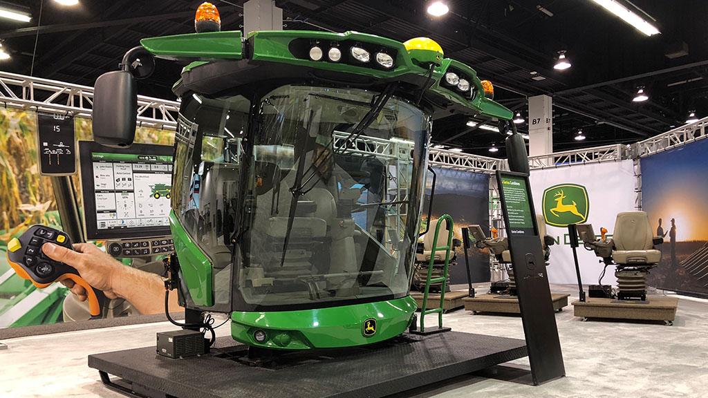 JohnDeere's tweet photo. It will be #harvest18 before you know it! In the meantime, you can experience the features of our newest combine at #classic18 with our virtual combine app! Not attending? Download here! iOS: https://t.co/j5nORWzGiZ Android: https://t.co/zxkxc9OsnE https://t.co/PWBjDeQB8f
