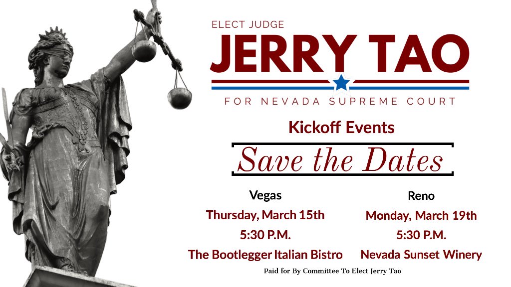 Jerry Tao for Nevada Supreme Court tweet media